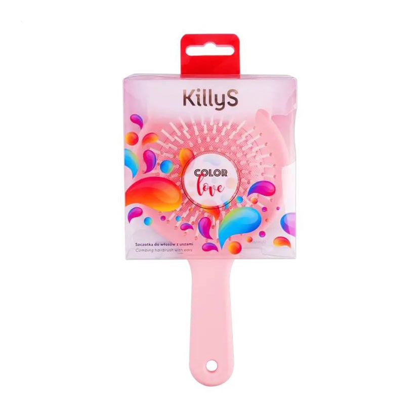 Масажна щітка для волосся KillyS Color Love персикова, 1 шт